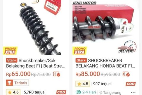 Hindari Beli Shock Replika Murah di Toko Online
